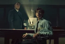 Jacob Tremblay e Russell Crowe em cena de Unabomber, drama baseado em fatos reais entre os filmes da Netflix em setembro de 2026