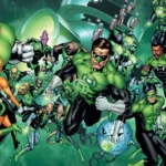 10 HQs para ler antes de assistir "Lanternas": imagem com Hal Jordan, John Stewart e outros integrantes do Corpo dos Lanternas Verdes