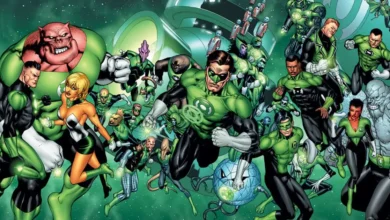 10 HQs para ler antes de assistir "Lanternas": imagem com Hal Jordan, John Stewart e outros integrantes do Corpo dos Lanternas Verdes