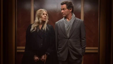Dominic West e Sienna Miller em cena da série War (2026)