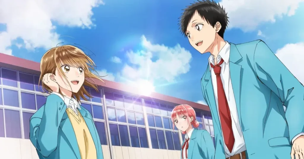 Taiki Chinatsu e Hina em Blue Box Temporada 2 anime da Netflix