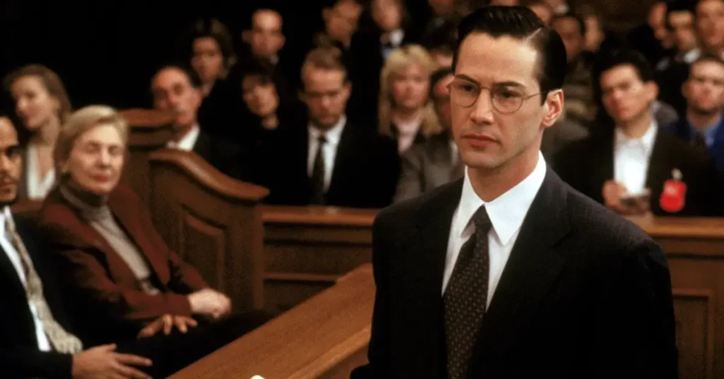 Keanu Reeves como Kevin Lomax em O Advogado do Diabo