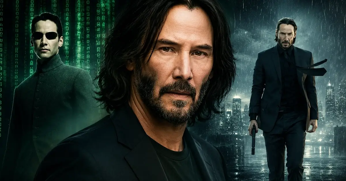 Carreira de Keanu Reeves no cinema, com destaque para seus principais personagens