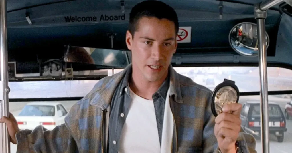 Keanu Reeves como Jack Traven em Velocidade Máxima