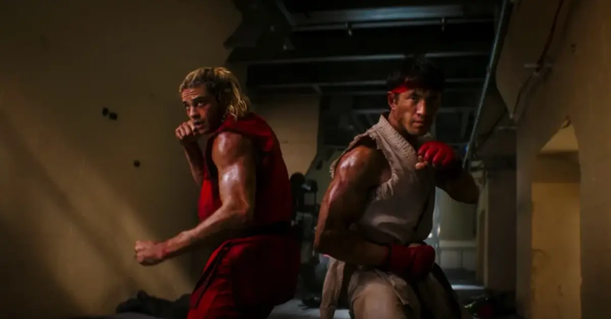 Novo trailer de Street Fighter (2026) com Andrew Koji como Ryu e Noah Centineo como Ken em cena de luta