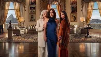 Marieta Severo, Alice Wegmann e Nanda Costta em imagem de Dom de Iludir, nova série brasileira da Netflix