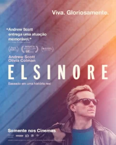 Pôster do filme Elsinore (2026), com Andrew Scott como Ian Charleson e destaque para Olivia Colman.