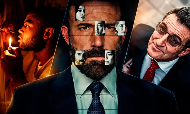 Imagem de destaque com cenas de Cartas de Redenção, Sobrevivência e Colisão Implacável, filmes da Netflix em outubro de 2026