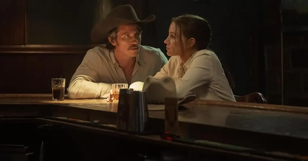 Garrett Hedlund e Jessica Chastain em cena de No Coração de Nashville (2026)