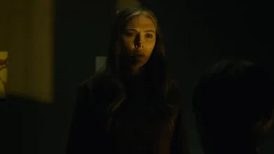 Scarlett Johansson em cena do filme O Exorcista: Mártires (2027).