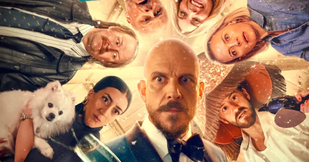 O Temporal apresenta Gustaf Skarsgård como Filip durante o jantar de aniversário que é interrompido por uma forte tempestade