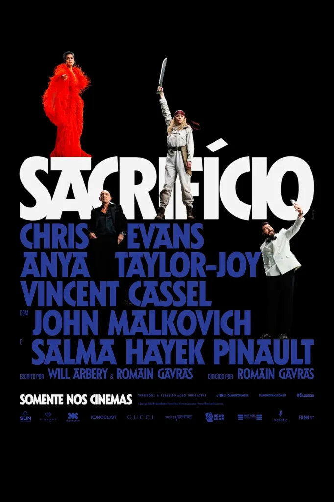 Pôster de Sacrifício com Anya Taylor-Joy e Chris Evans