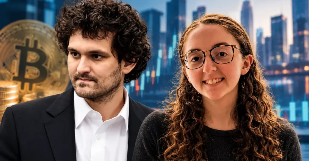Sam Bankman-Fried e Caroline Ellison, figuras reais retratadas na minissérie Os Altruístas (2026), da Netflix.